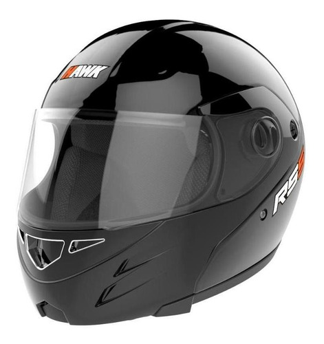 Imagen 2 de 3 de Casco para moto integral Hawk RS5 negro talle M