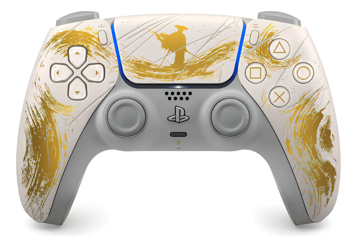 Controle Sem Fio Dualsense Edição Limitada Ouro Ghost Of Yotei Ps5