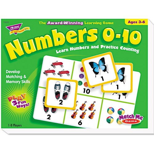 Tendencia De Números 0-10 Me Partido Juego De Puzzle