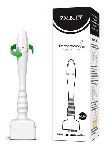 Zmbity Sello Derma Derma Microneedle Ajustable De Titanio 1.