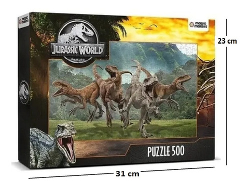 Imagen 3 de 8 de Puzzle 500 Piezas Jurassic World Magic Makers Playking