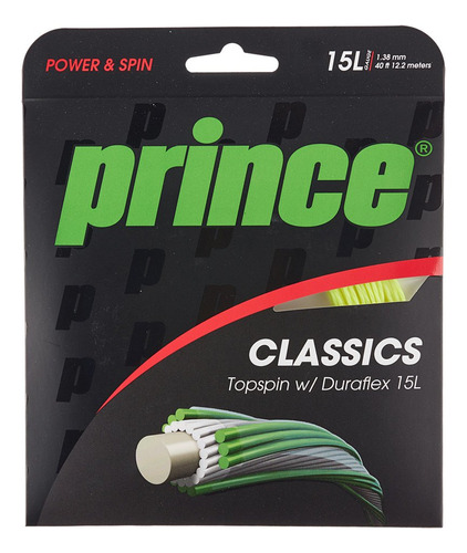 Prince Topspin Duraflex 15l  cuerda Para Raqueta Tenis