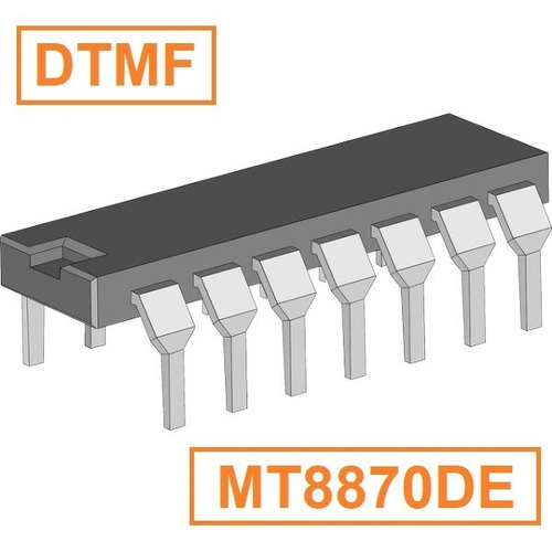 Circuito Integrado Mt8870 Dtmf Decodificador 10+5relays