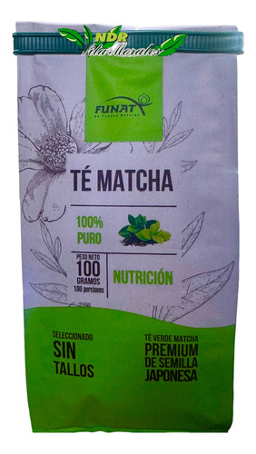 Té Matcha 100% Puro 100 Grs Te Ve - Unidad a $79900