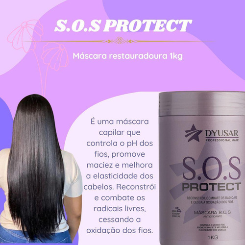 Kit Cronograma Capilar Shampoo + Escova Progressiva Dyusar
