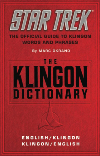 Libro Star Trek The Klingon Dictionary - Official Guide (a)