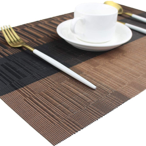 6 Manteles Individuales Pvc De Mesa Comedor Y 1 Camino Mesa