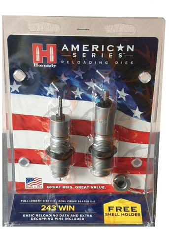 Set Die Hornady American 243 Win C/ Shell Holder