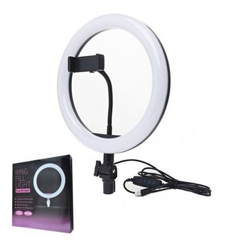 Aro De Luz 26cm Led Con Soporte Para Celular Sin Trípode