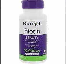 Biotin Natrol 10000 Caida De Cabello 100 Capsulas