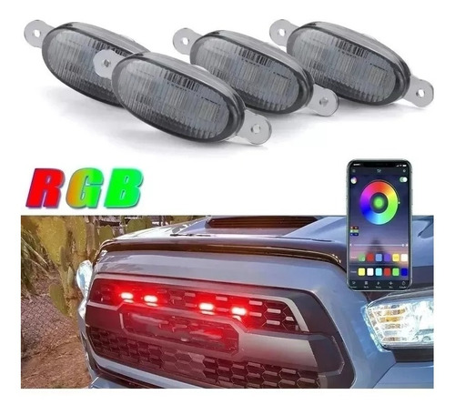 Luces Tipo Raptor Universal X4 Parrilla Rejilla Bluetooth