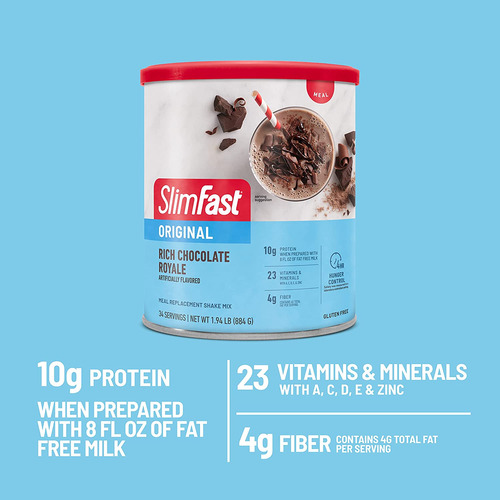 Slimfast Original Meal Replacement Powder, Rich Chocolate Ro