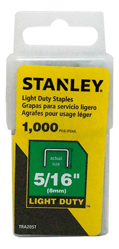 Grapas Uso Ligero 1000 Pz 5/16 PLG Stanley
