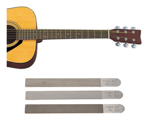 Juego De Limas De Tuercas Para Guitarra Crystally-3 Unidades