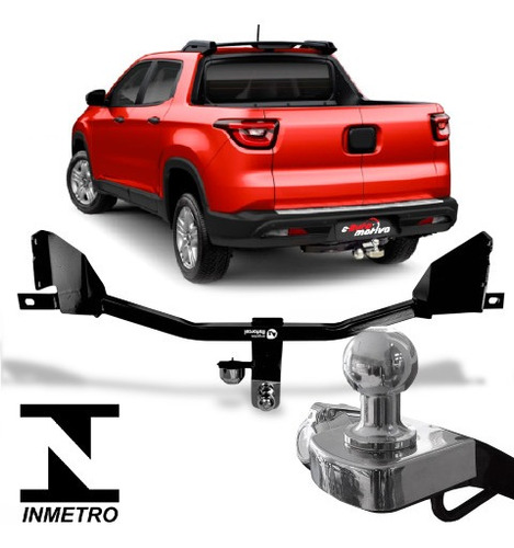 Reboque Engate Fiat Toro Freedom 2016 A 2020 Reforcel 500kg