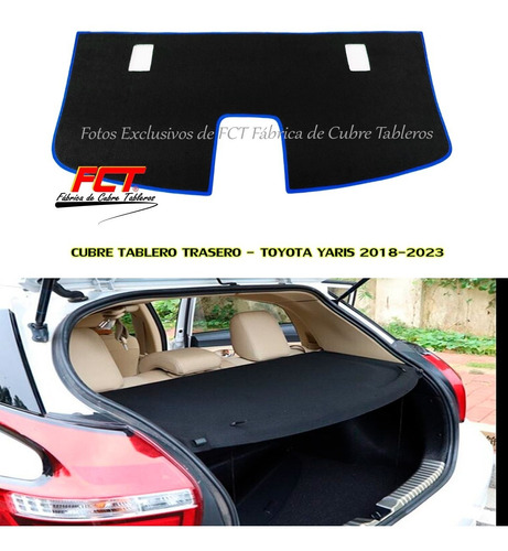 Cubre Tablero -trasero - Toyota Yaris - 2018 2020 2021 2022 