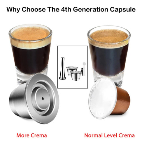 Cápsulas De Café Reutilizables Espresso Juego 2 Cápsulas