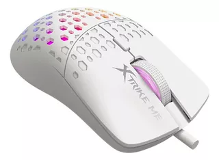 Mouse Gamer Rgb Pc Usb 6 Botones 8000 Dpi Xtrike Me Gaming Color Blanco