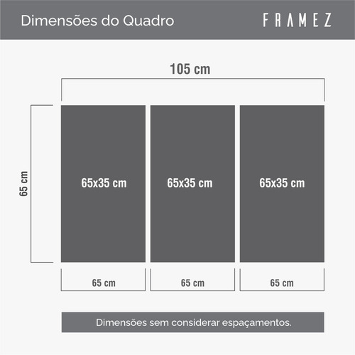 Imagem 4 de 7 de Quadro Decorativo Para Sala Quarto Flores Cerejeiras 3 Telas