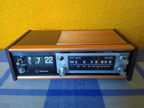 Bonito Radio Reloj National Klarín De 1973 / Am (Usado)