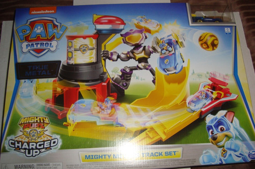 Paw Patrol Mighty Pups Charged Up Mighty Meteor Track Set (Usado)