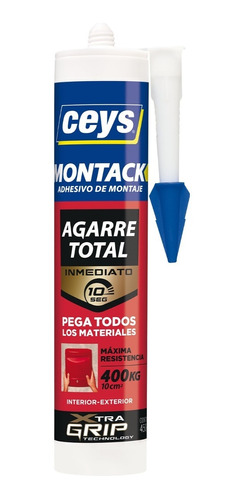 Adhesivo De Montaje Ceys Montack Agarre Total 450grs
