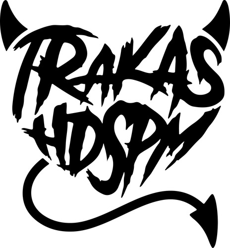 Stickers Vinil Traka Hdspm Corazón 10x10 Cm - 4pz