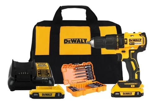 Taladro 20v Brushless + Set De Puntas Dewalt Dcd778d2-k1