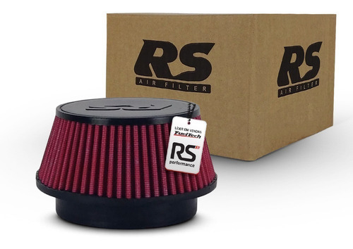 Filtro De Ar Esportivo Para Turbina 4 Polegadas Vermelho