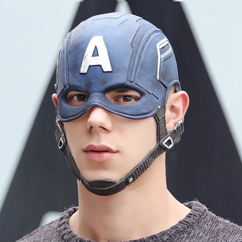 . Disfraz De Casco Capitán América Máscara De Halloween