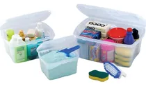 Comprar Set 3 Cajas Organizadoras 2,5 Lts + 6 Lts + 12 Lts Rimax LG Color Transparente