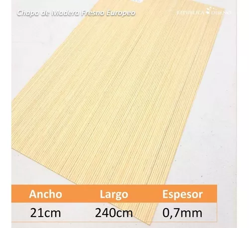 Chapa Madera Natural Fresno Europeo Enchapados Vintage Xhoja