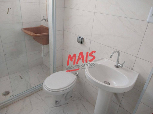 Imagem 9 de 11 de Kitnet Para Alugar, 45 M² - Embaré - Santos/sp - Kn0179