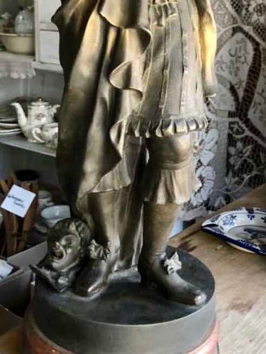 Imagen 3 de 7 de Antigua Escultura Petit Bronce Moliere