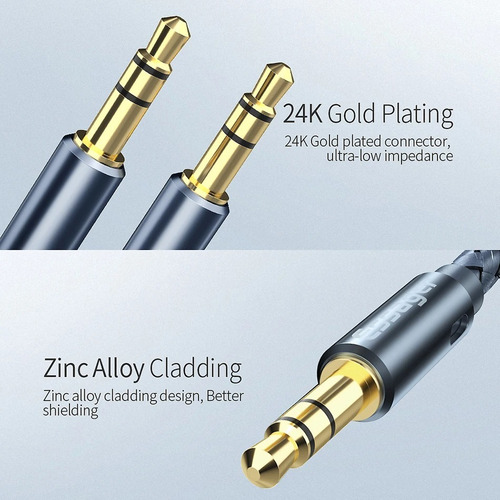 Cable Auxiliar Audio Jack 3,5mm De 1,2 Metros