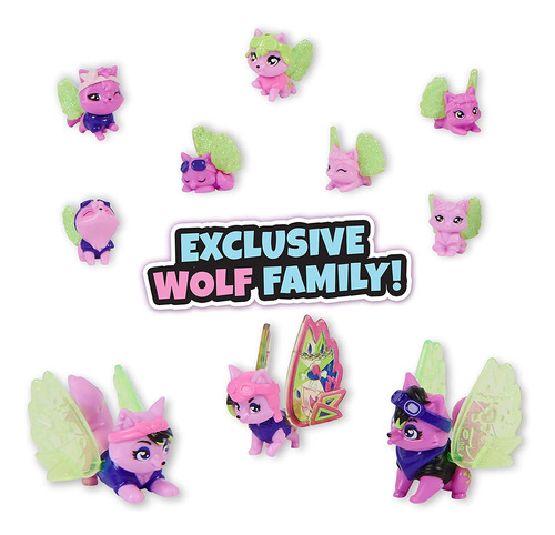 Hatchimals Colleggtibles, Rainbow-cation Wolf Family Carton