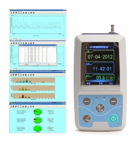 Imagen 3 de 4 de Monitor De Presión Arterial Abpm50 Contec Holter Mapa