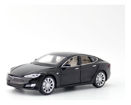 1:32 Tesla Model S Modelo De Coche Pull Back Juguete Infanti