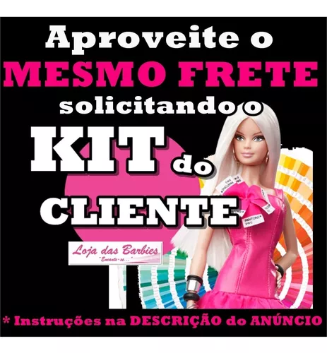 Kit 2 Meia Calça Luxo Para Boneca Barbie Roupa Branca Preta