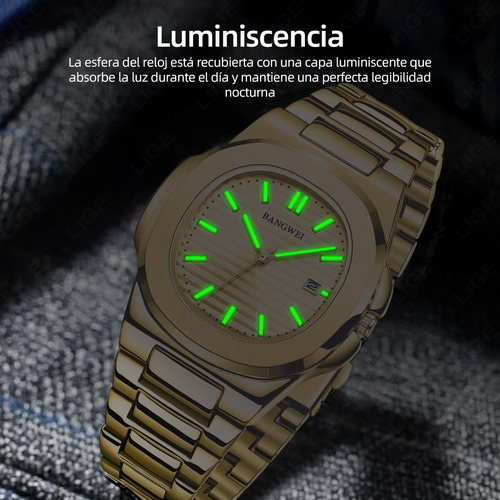 Reloj Cuarzo Hombres Luminiscencia Reloj Pulsera Empresarial