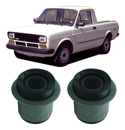 Kit 2 Borracha Bandeja Traseira Pickup Fiat 147 1979 1980