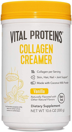 Imagen 1 de 5 de Vital Proteins Collagen Creamer Sabor Vainilla 300g