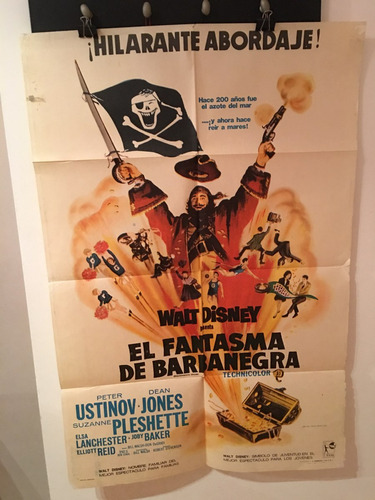 Afiche De Cine - Walt Disney - El Fantasma De Barbanegra