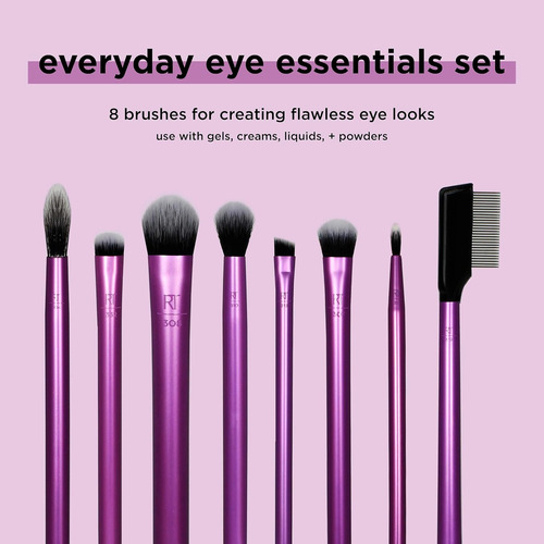 Kit 8 Pinceis Para Os Olhos Real Techniques 8 Unid