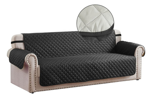 Funda Protector Para Muebles Salas Sillon Mascotas Negro