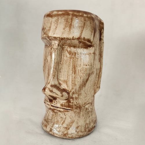 Imagen 2 de 3 de Taza De Cerámica Moai Tiki