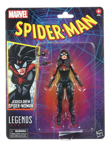 Boneco Spider Man Jessica Drew Marvel Legends - Hasbro F6569