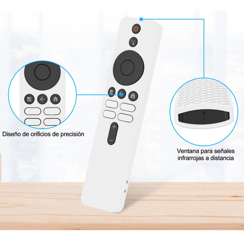 Funda Remote Control Carcasa Para Xiaomi Mi Tv Box S 2 Gen Color Negro