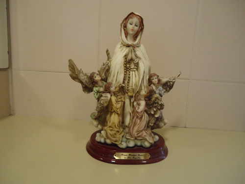 Imagen Sacra Virgen Rosa Mistica Con 4 Ángeles 