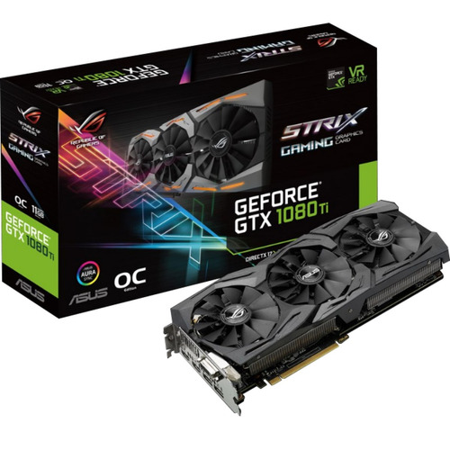 Placa De Vídeo Asus Rog Gtx 1080 Ti 11gb Strix Oc Gddr5x